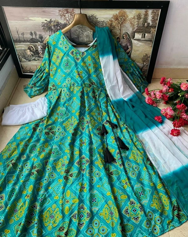 Butter Silk Gown With Pant