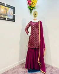 Georgette Plazzo Set - XL