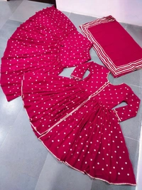 Georgette Top Plazzo Set