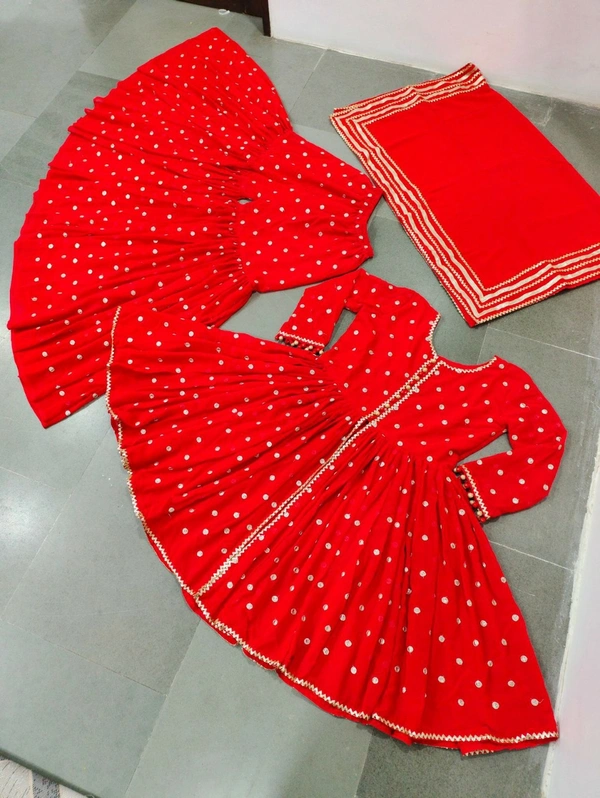 Georgette Top Plazzo Set