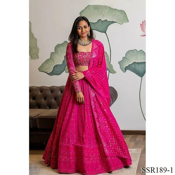 Georgette Lehenga 