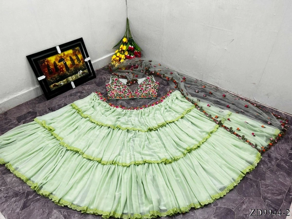 Frill Work Lehenga