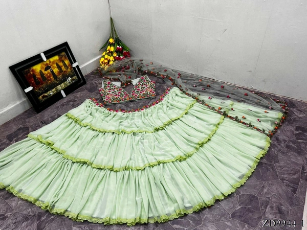 Frill Work Lehenga