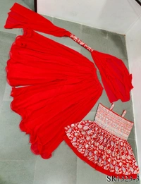 Georgette Top Plazzo Set