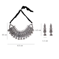 Pamper Yourself  Royal Afghani Style German Silver Oxidized Choker