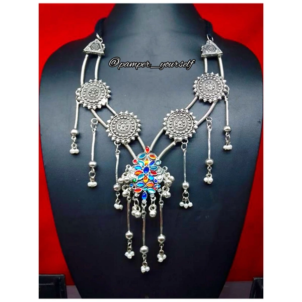 Pamper Yourself  Premium Quality Silver Replica Long Necklace
