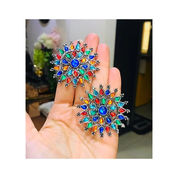 Pamper Yourself  Premium Quality Oxidize Multicolor Stud
