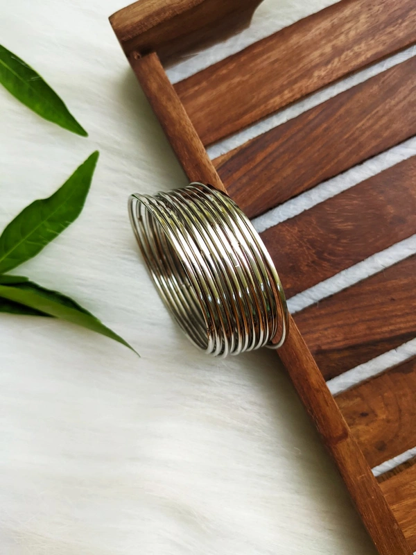 Classic Silver Bangles - silver, 2.4