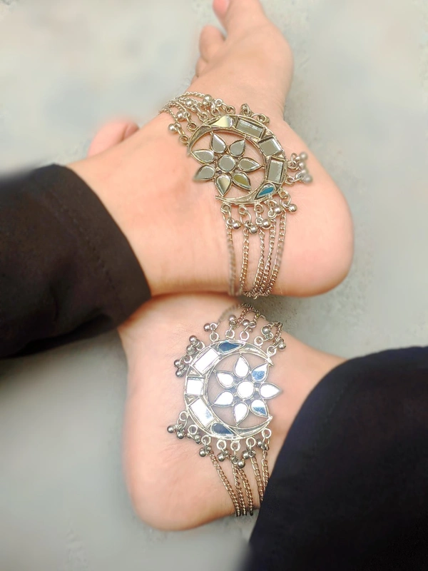 Mirror Moon Anklets