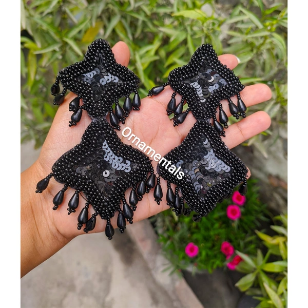 Black Handmade Earrings