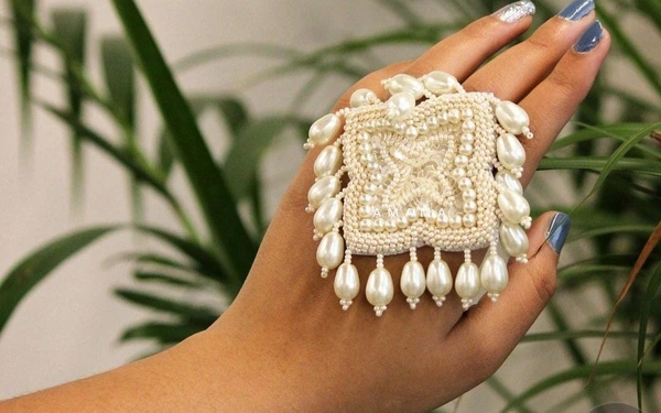 Handmade White Ring