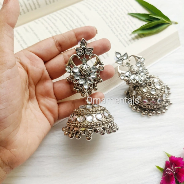 Kundan Studded Jhumki
