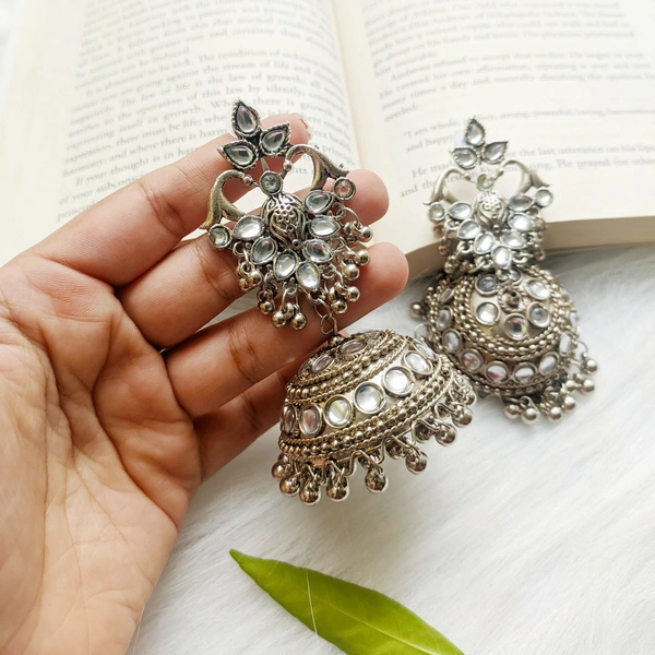 Kundan Studded Jhumki