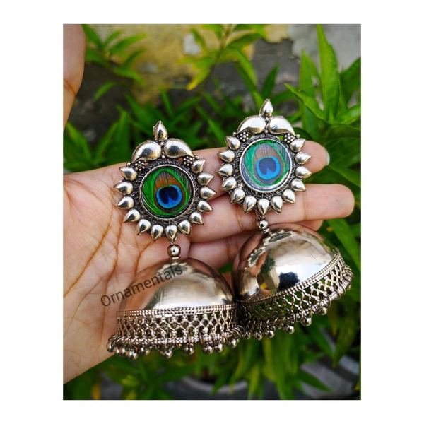 Peacock Jumbo Jhumki