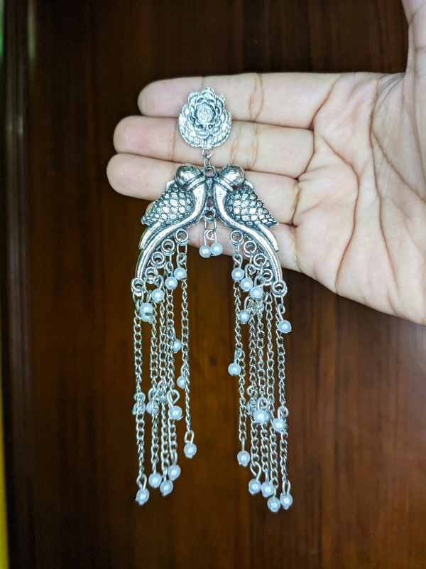 Bird Earrings With Pearls