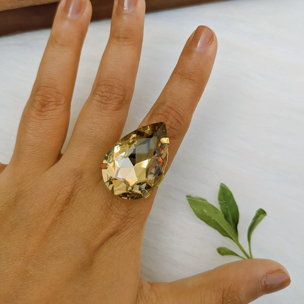 Crystal Ring  - Champagne
