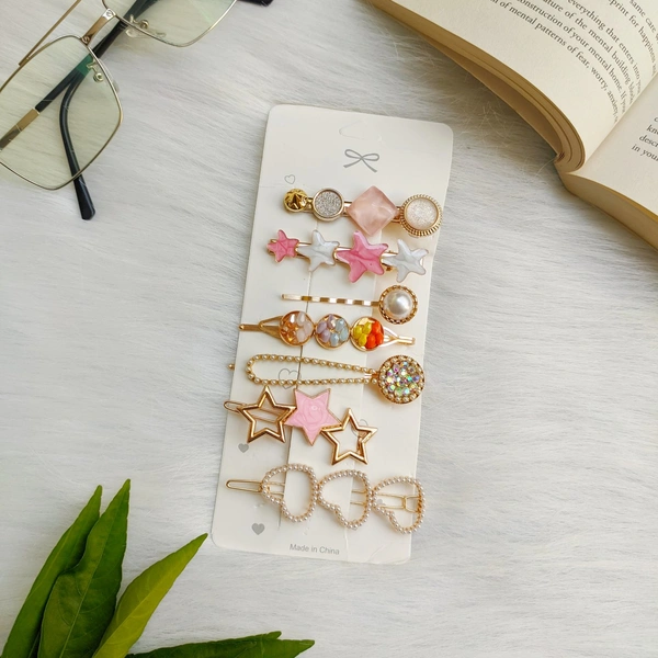Hair Clip Card Set Of 7