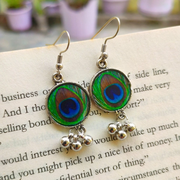 Peacock Hanging Earrings