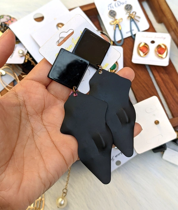 Matte Black Earrings