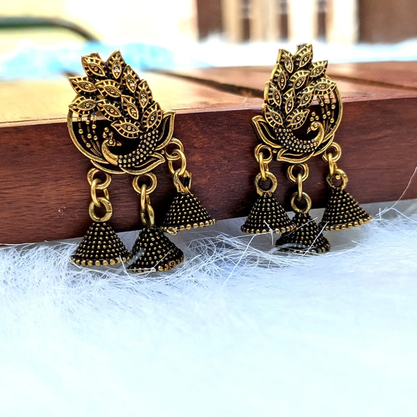 Tiny Peacock Jhumki