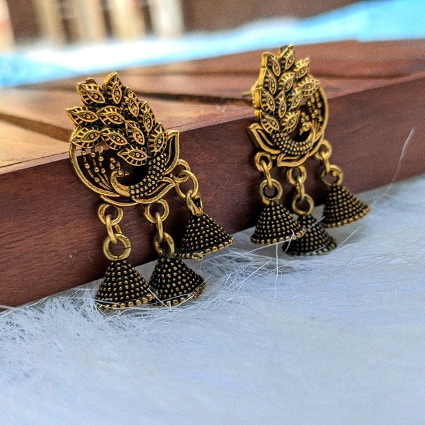 Tiny Peacock Jhumki