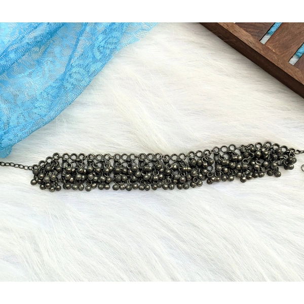 Black Tone Ghungroo Necklace