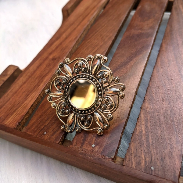 Flower Mirror Ring 