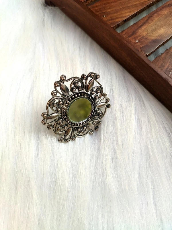 Flower Mirror Ring 