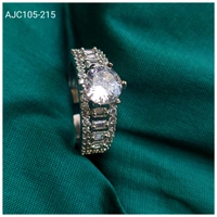 American Diamond Solitaire Ring -105