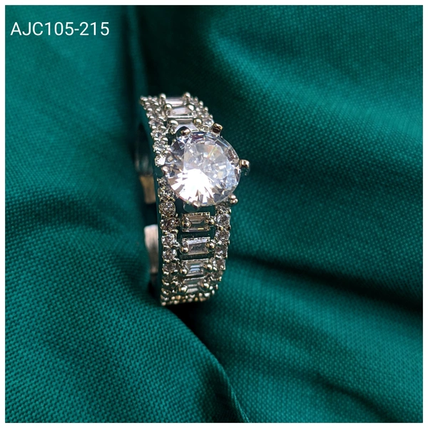 American Diamond Solitaire Ring -105