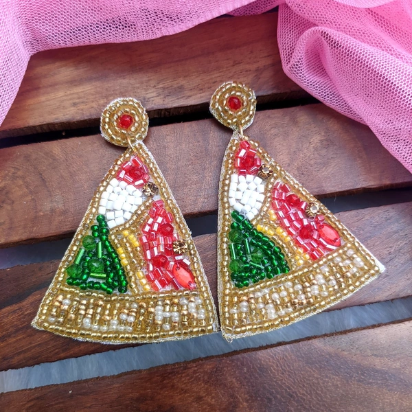 Pizza Earrings Long 