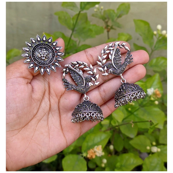 Bird Jhumki With Ring
