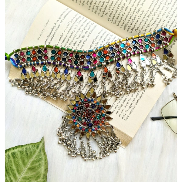 Limited Edition Multicolour Mirror Choker 