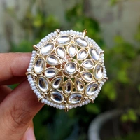 Adjustable Kundan Ring