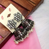 Mini Black Metal Jhumki 