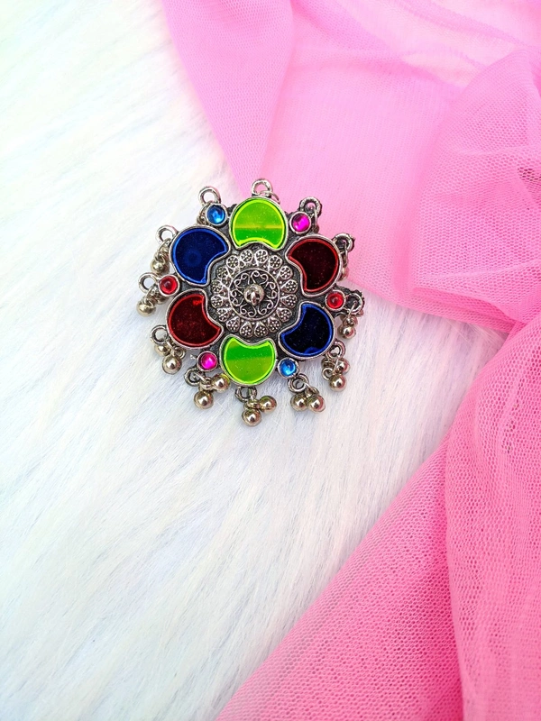 Multicolour Mirror Ring 