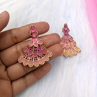 Dancing Doll Earrings  - baby pink