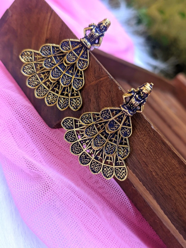 Dancing Doll Earrings  - Blue