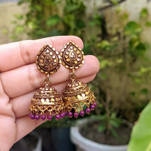 Purple Jhumki 