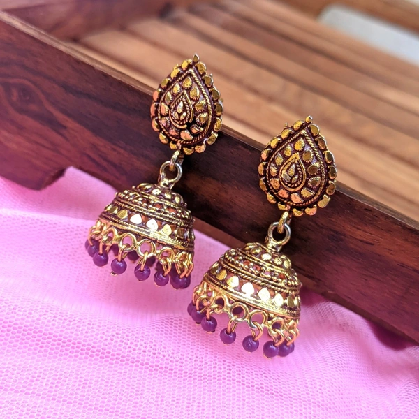 Purple Jhumki 