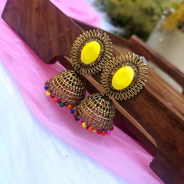 Yellow Jhumka