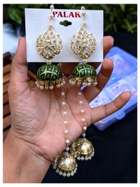 Kashmiri Jhumki  - Green
