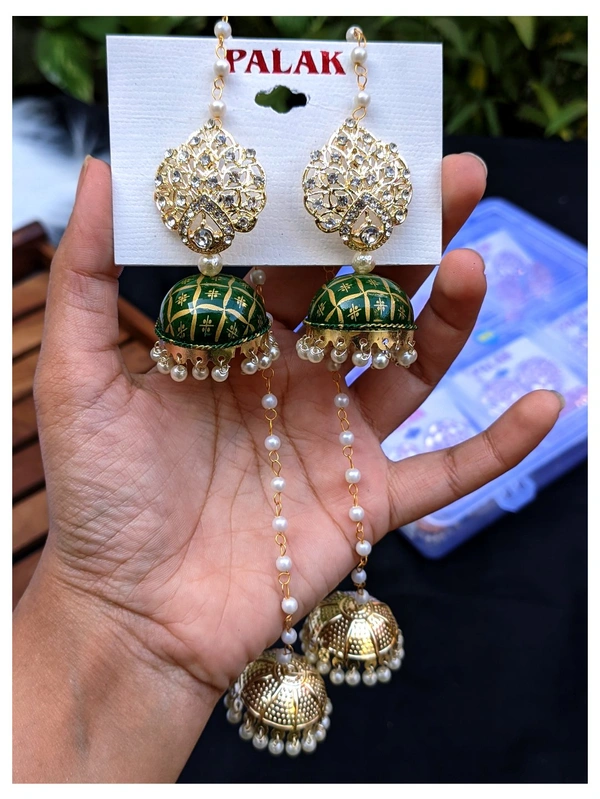 Kashmiri Jhumki  - Green