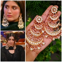 Three Step Danglers Inspired By Nimrit Kaur 