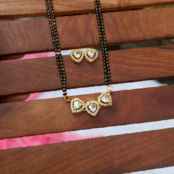 Heart Mangalsutra - Gold
