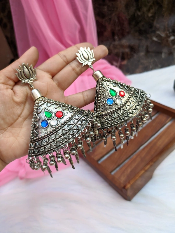 Lotus Jhumki Big Size