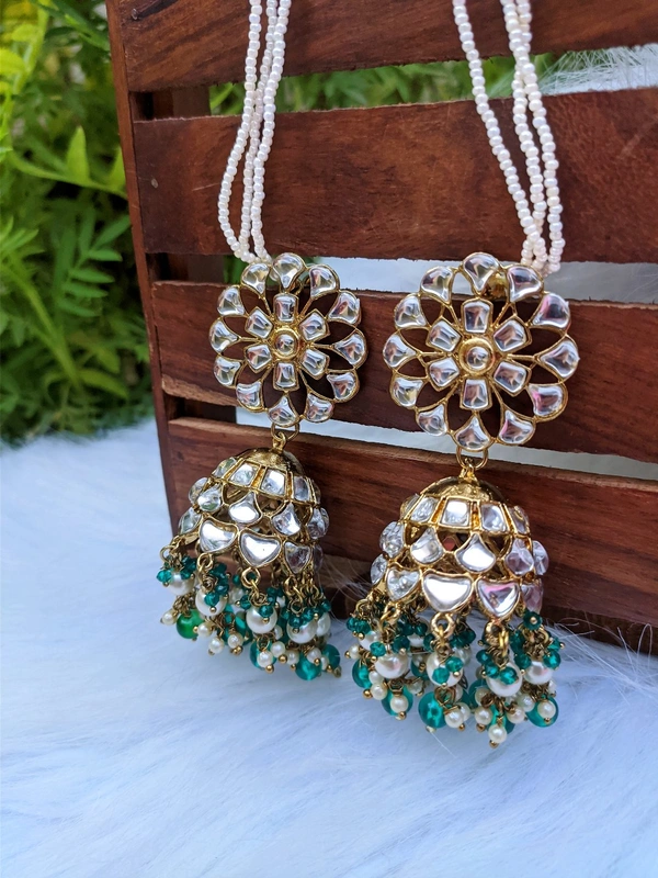 Sahiba Jhumki - Teal