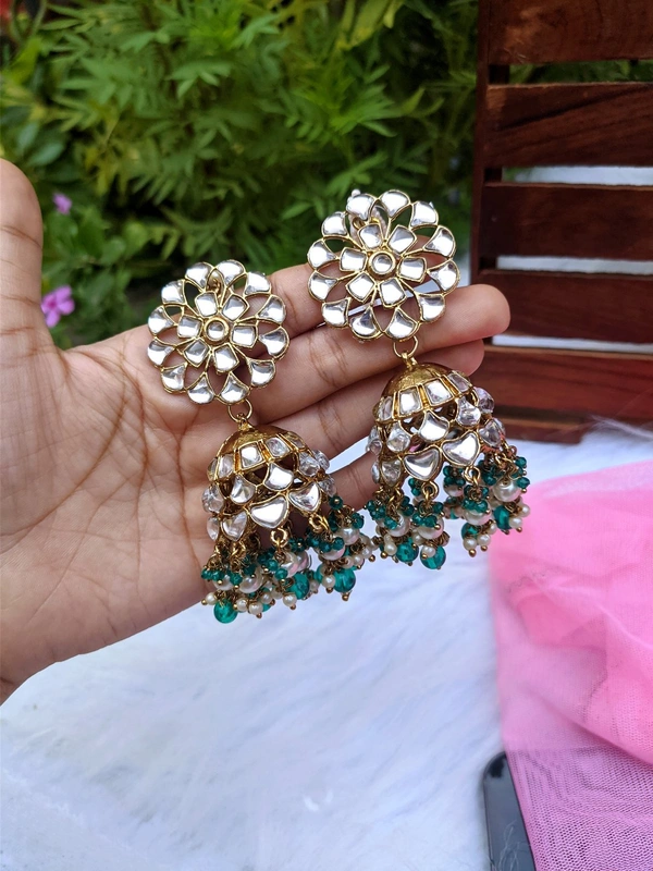 Sahiba Jhumki - Teal