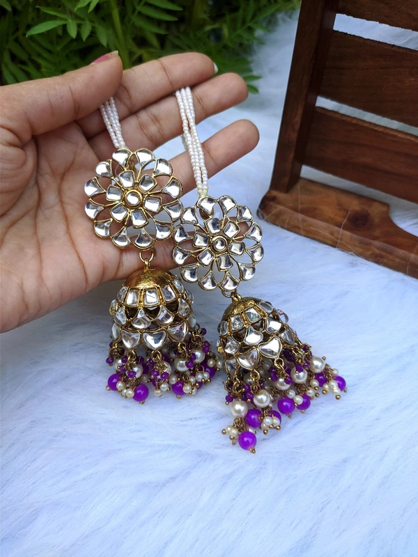 Sahiba Jhumki - Purple