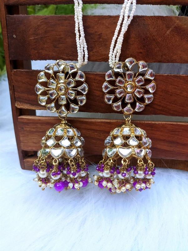 Sahiba Jhumki - Purple